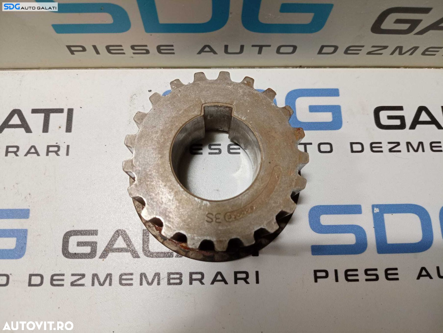Pinion Fulie Roata Dintata Vibrochen Arbore Cotit si Inel Ford Focus 3 2.0 TDCI 2010 - 2015 Cod 9661107080 [M5688] [M5689] - 2