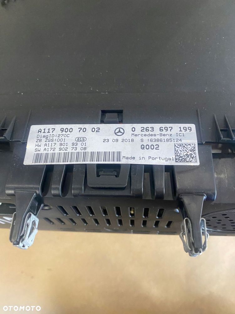 MERCEDES CLA W117 LICZNIK ZEGARY A1179007002 0263697199 EUROPA - 3
