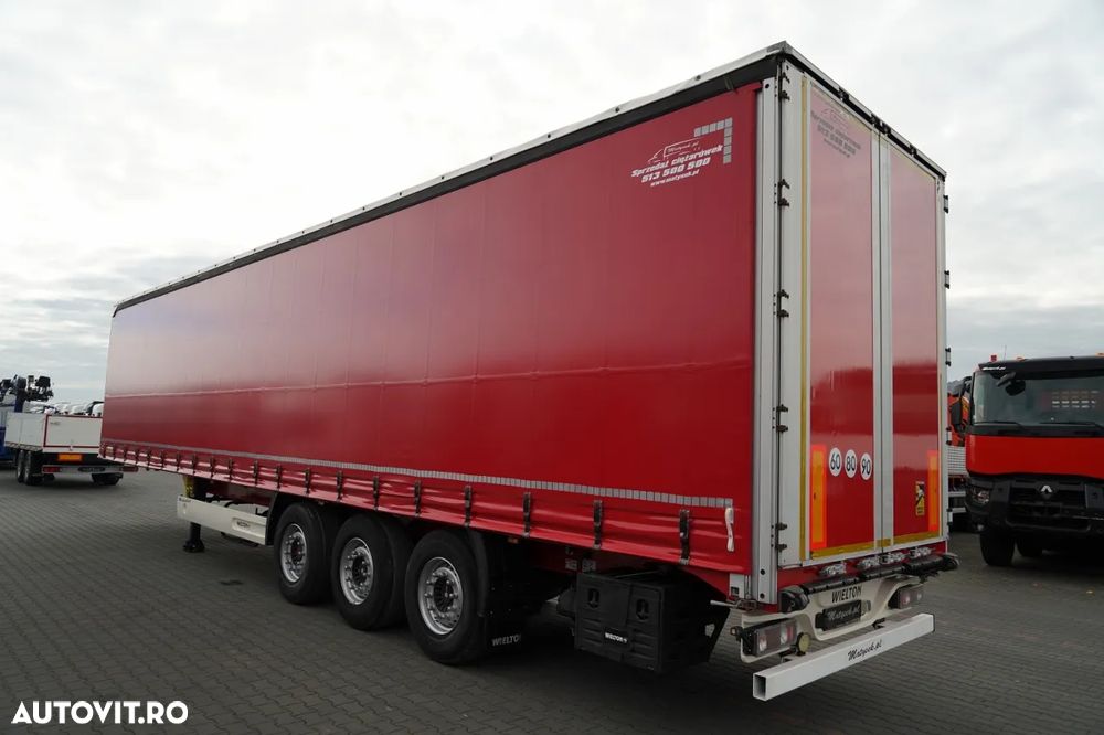 Wielton CORTINĂ STANDARD / REMORCA DIN OȚEL - 9 M / AXĂ RIDICATĂ / SAF - 3