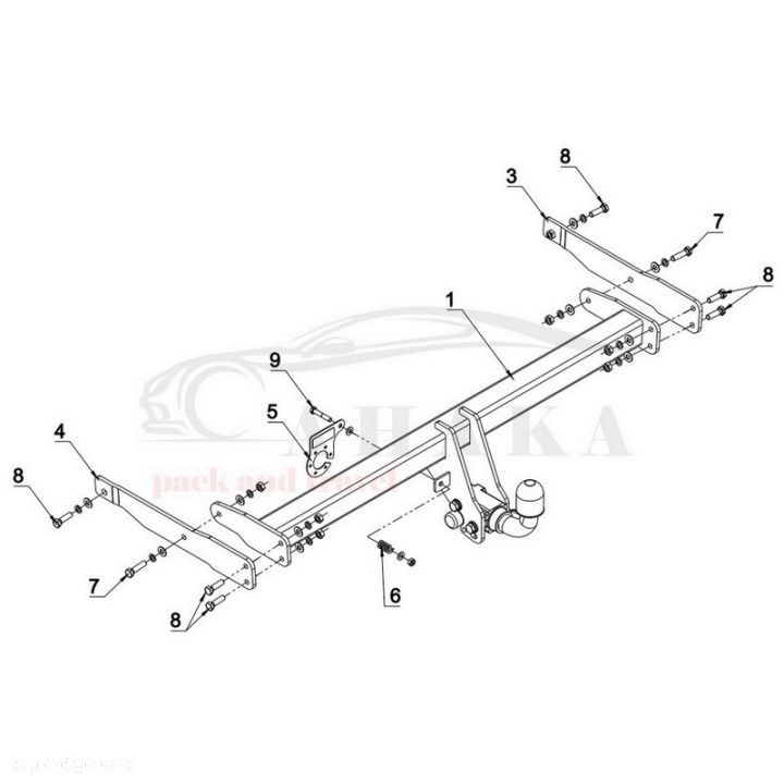 Hak Holowniczy Automat Do Vw Volkswagen Touran Od 2015 - 3