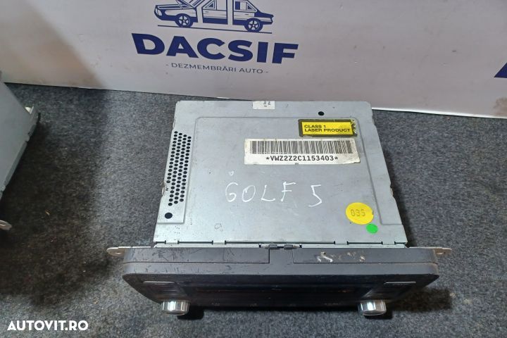 Radio cd 1K0035186G Volkswagen VW Golf 5 [2003 - 2009] Hatchback 3-us - 2