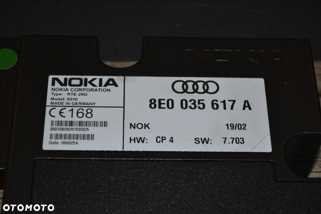AUDI A4 B6 MODUŁ CENTRALKA TELEFONU NOKIA 8E0035617A - 2