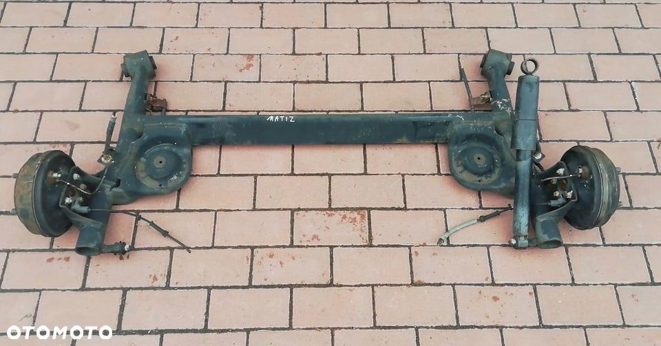 Belka tylna oś ośka zawieszenie zawiesie tył  sanki sanie Chevrolet MATIZ czop koła łożyska - 1