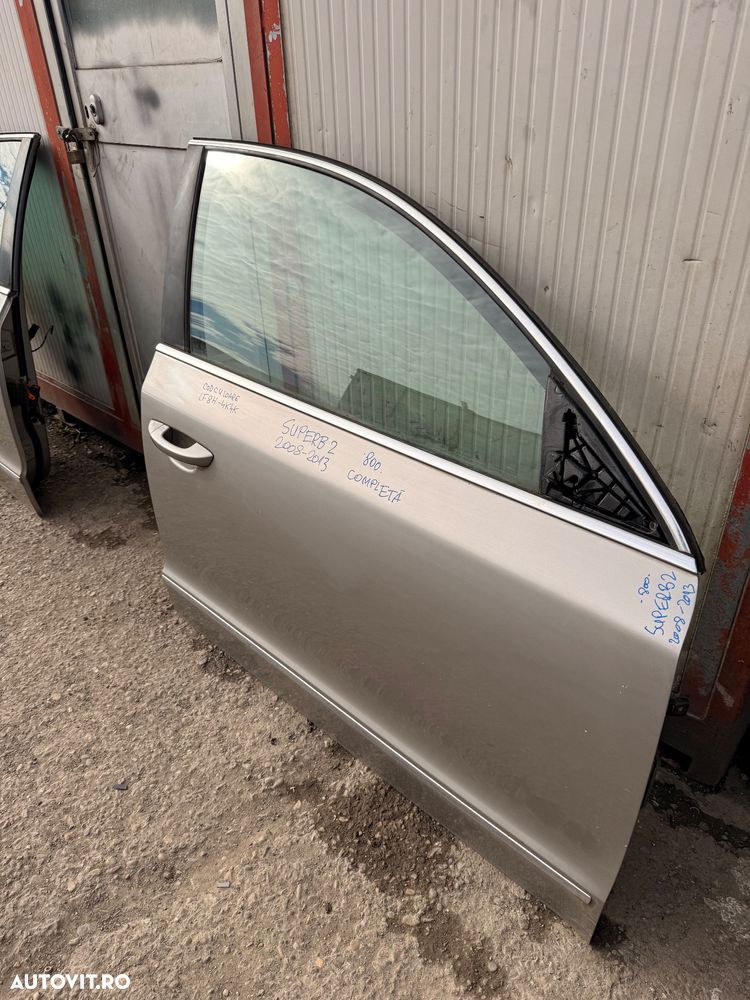 Usa dreapta fata completa SKODA SUPERB 2 an 2008-2013 cod culoare LF8H-4K4K - 2