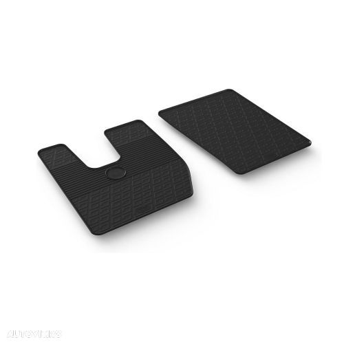 Set covorase auto din cauciuc Iveco S-Way 10.2019- (Automat), Negru, Gledring, 2 buc. - 1