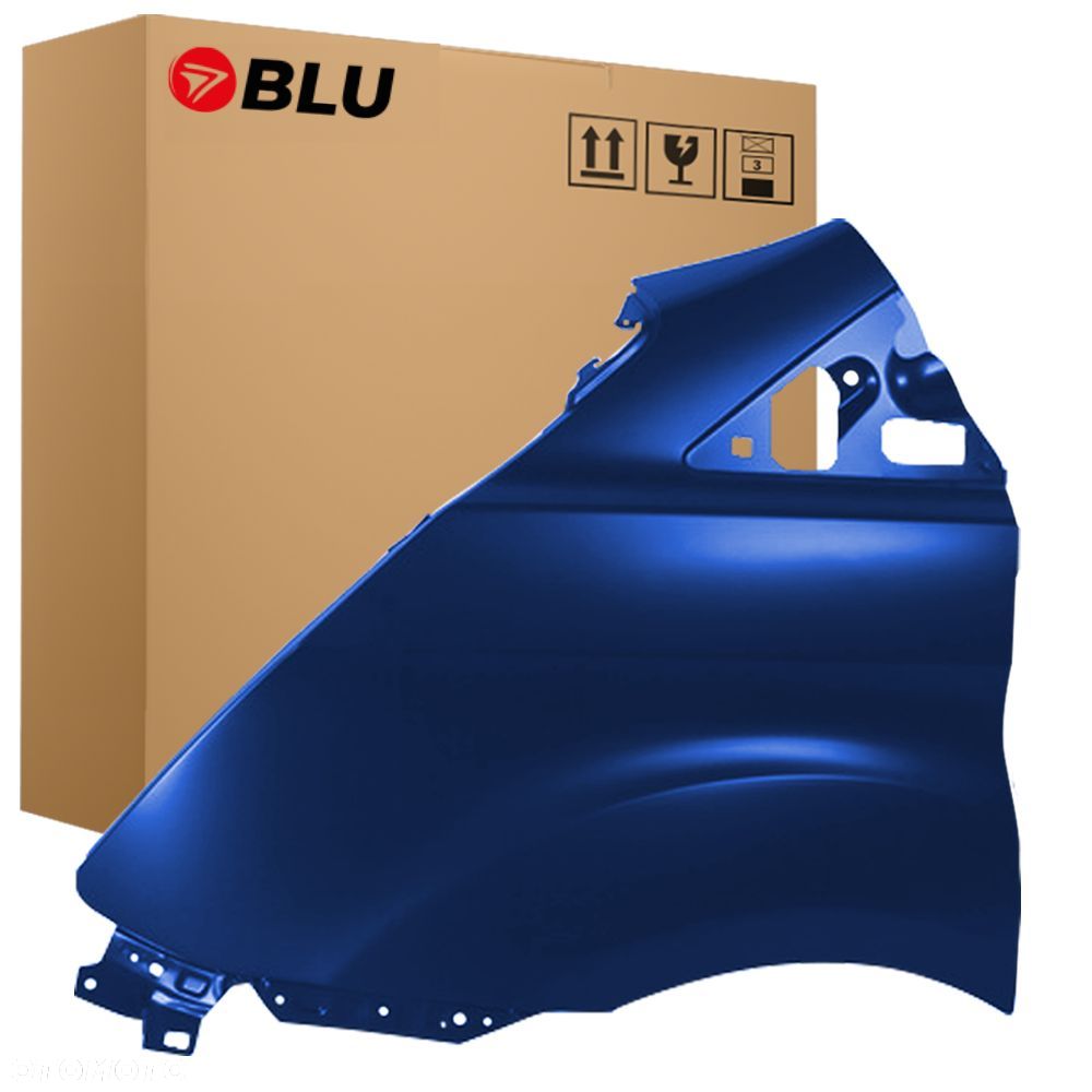 BLU Błotnik FORD TRANSIT TOURNEO CUSTOM I 3CYC lewy niebieski 2013-2017 przód InkBlue - 1