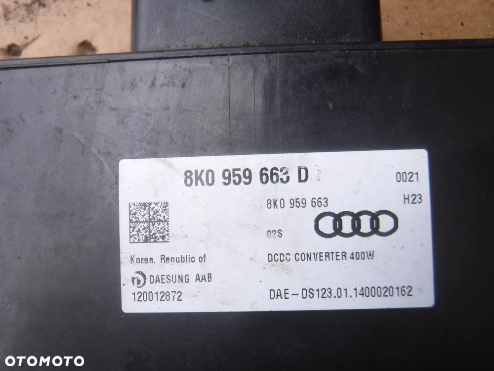 Audi A6 C7 A7 4G  modul sterownik napiecia 8K0959663D - 2