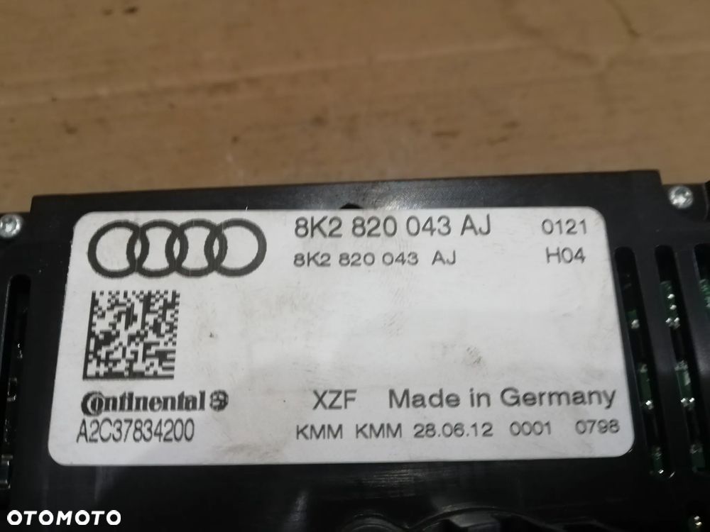 PANEL STEROWANIA NAWIEWU KLIMATYZACJI AUDI A4 B8 LIFT 8K2820043AJ - 3