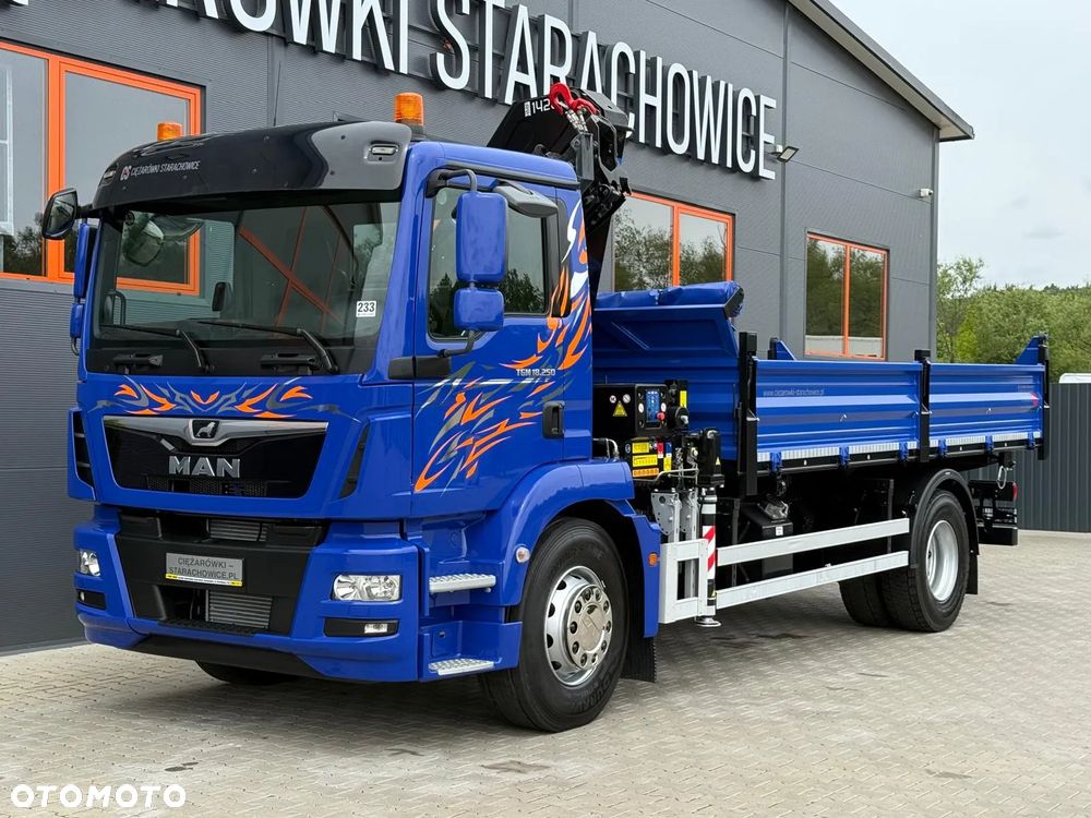 MAN TGM TGL TGS 18.250 // E6 // wywrotka + HDS HMF z pilotem // 4x2 // budowlanka // kiper wywrot żuraw dzwig kran crane - 3