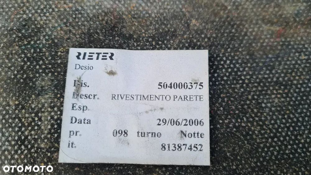 IVECO DAILY 4 06-11 tapicerka podsufitka ściana grodziowa góra i dół - 6