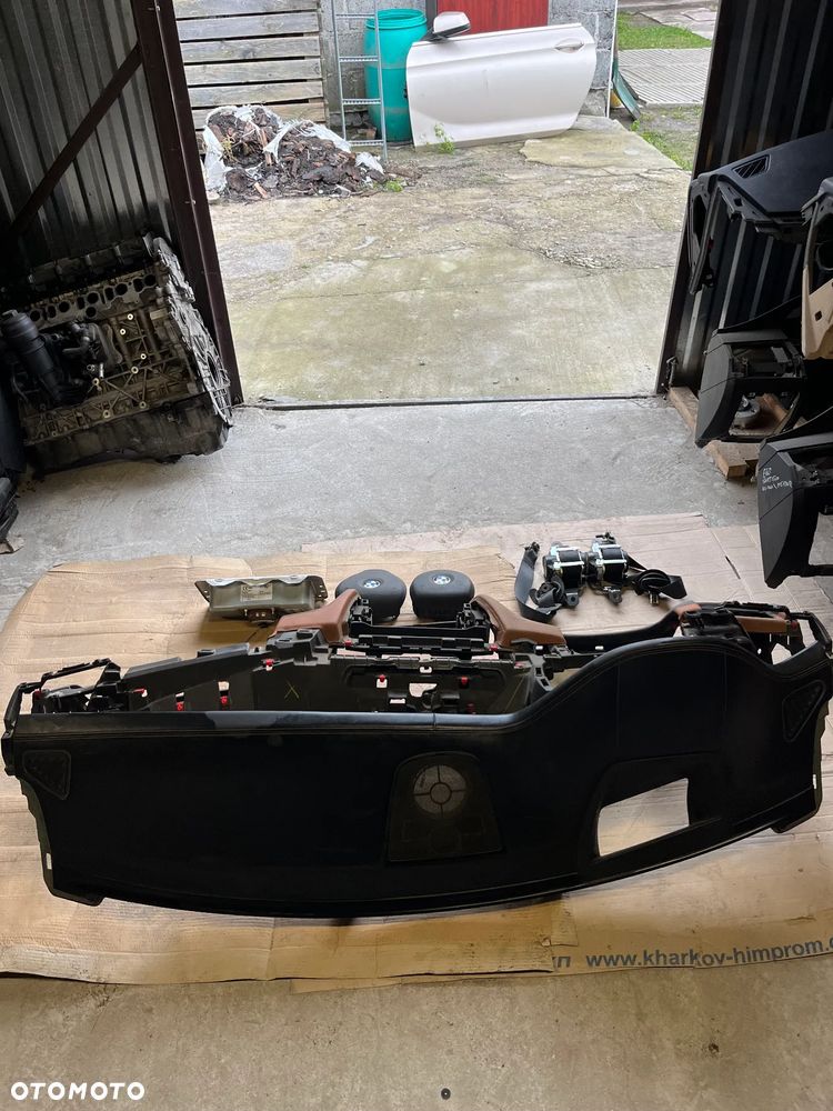BMW X5 F15 DESKA ROZDZIELCZA KOKPIT KONSOLA AIRBAG NAPINACZE HUD ORYGINAŁ KOMPLET - 2