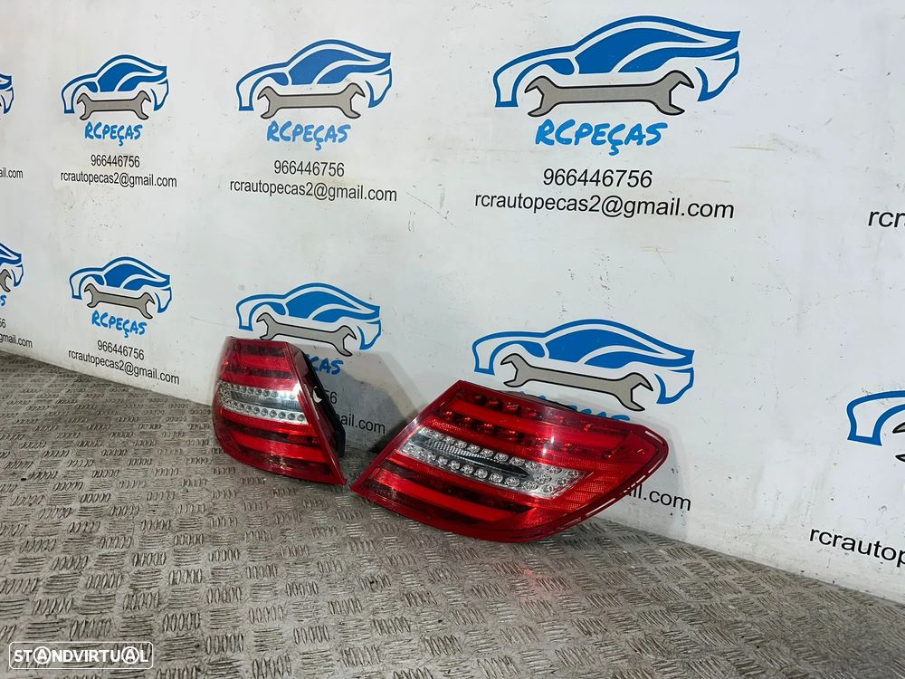.Farolins Tras Traseiros Esquerdo Direito Originais Led Mercedes Benz W204 Sedan 2006 - 2014 - 4