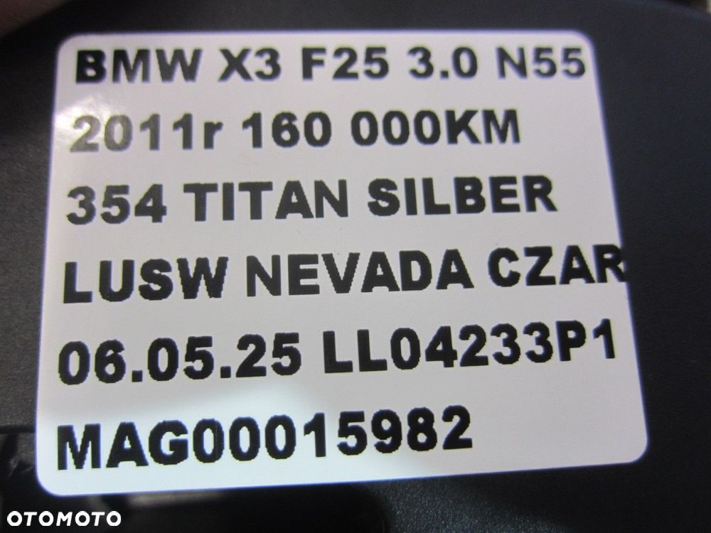 BMW X3 F25 ROLETA BAGAŻNIKA Z SIATKĄ CZARNA 51477335263 7335263 7222207 - 14