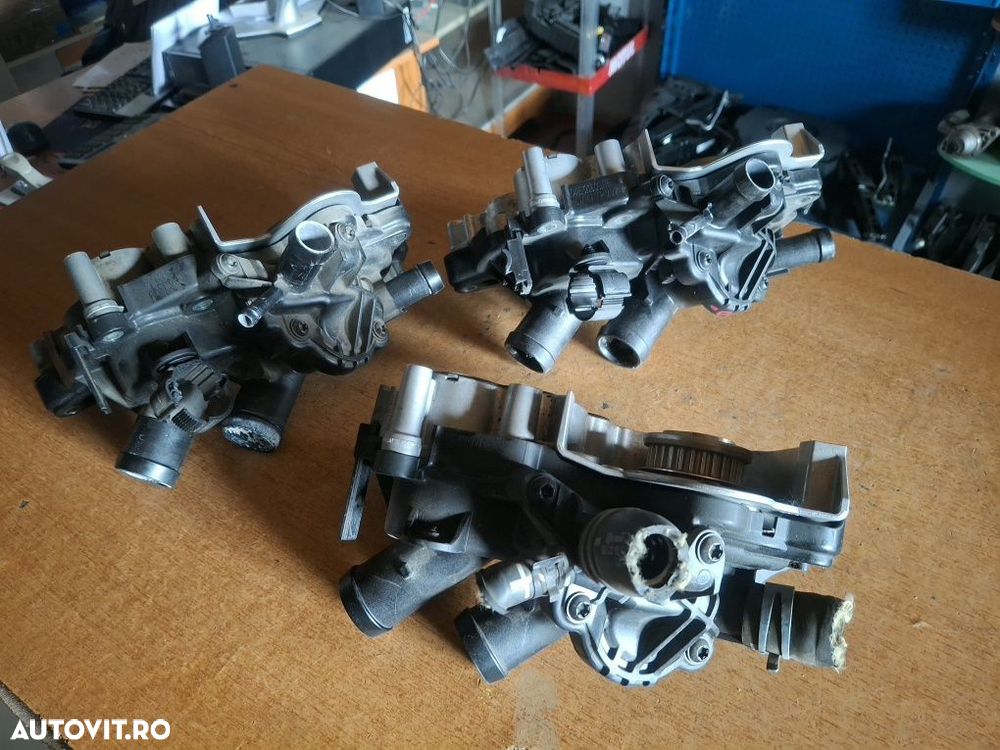 Pompă apă cu carcasă termostat Vw Audi Skoda Seat 1.0  1.2 1.4 Tsi - 4