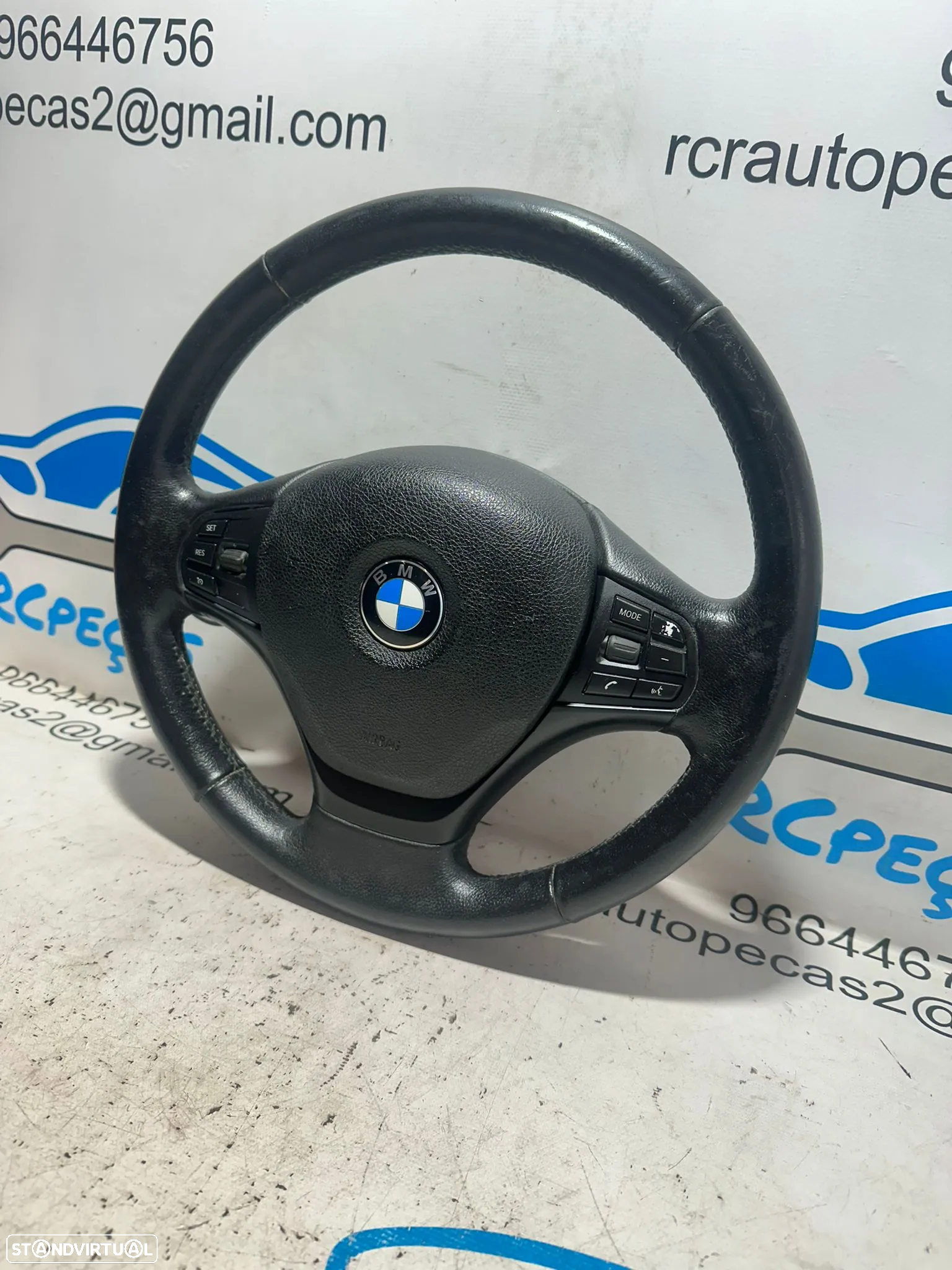 .Volante Pele Comandos Multifunções BMW Serie 3 F30 Serie 1 F20 5 portas F21 3 portas - 3