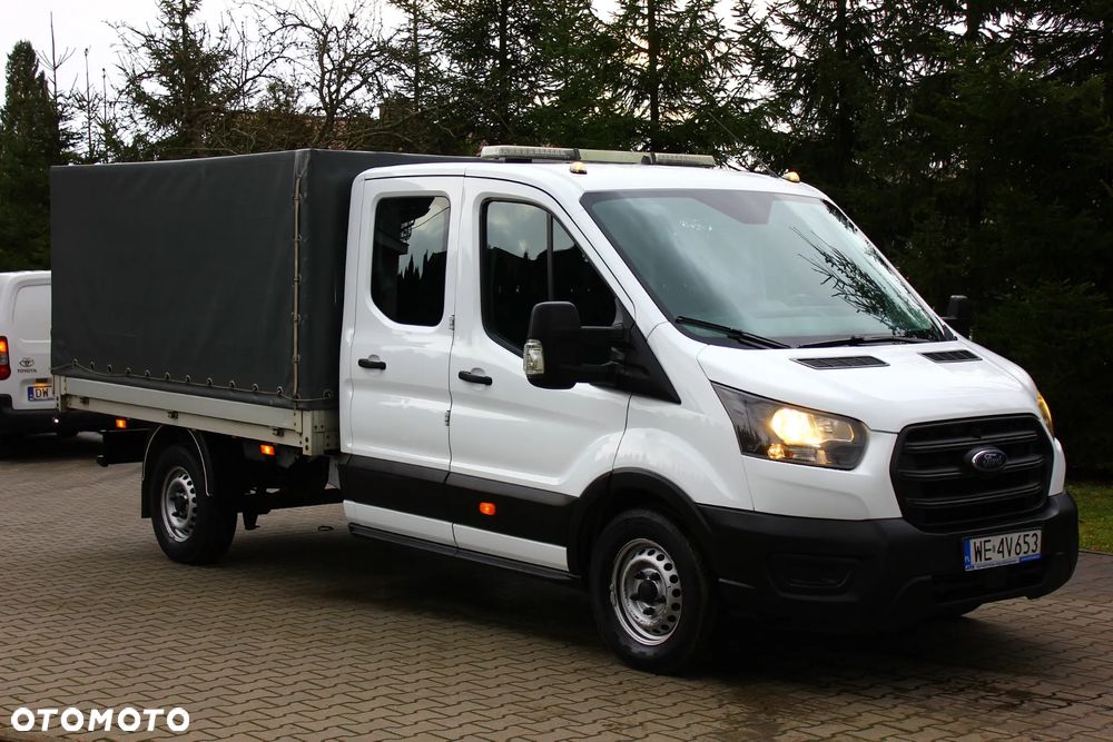 Ford TRANSIT BRYGADÓWKA 2.0 TDCI 130KM 7 OSÓB PAKA PLANDEKA OŚWIETLENIE ROBOCZE - 3