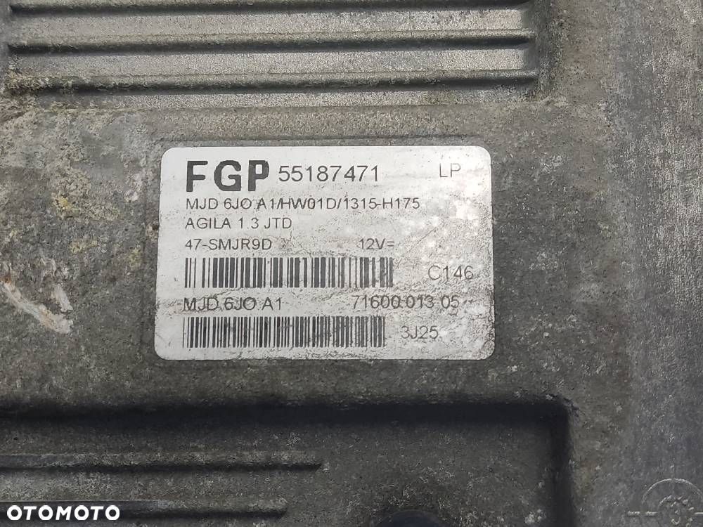 ZESTAW STARTOWY OPEL AGILA A 1.9 CDTI 55187471 - 9