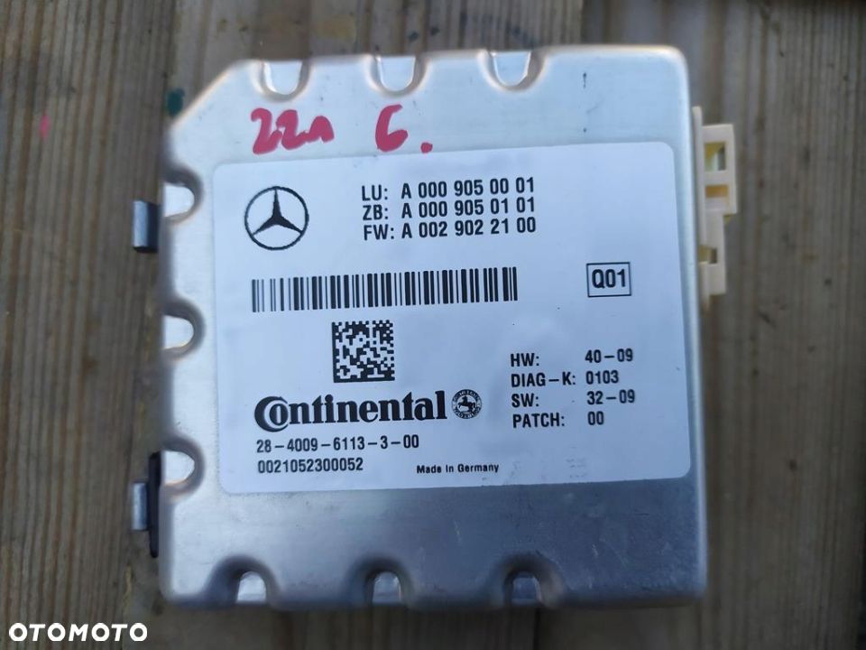 MERCEDES W221 KAMERA SZYBY NIGHT VISION 0009050001 - 2