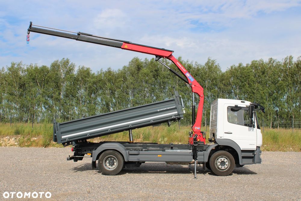 Mercedes-Benz Atego 1524 Nowy 3-stronny Wywrot Kiper Wywrotka Nowy żuraw HDS HMF 810 K2 Fassi Palfinger Hiab DN HC TGL TGM Midlum Eurocargo LF FL - 4
