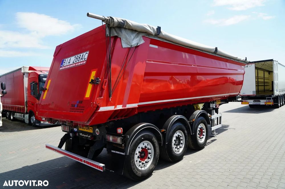 Wielton / BASCULATOR / 35 M3 / 4.800 KG / ALUMINIU / PUNȚĂ RIDICATĂ / SAF / JANTE DIN ALIAJ - 7