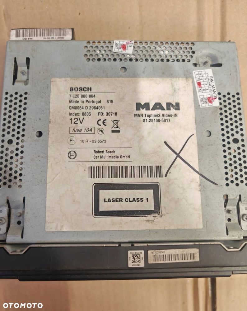 RADIO NAVI MAN TGX TGS EURO 6 12v 81.28100-6017 - 2
