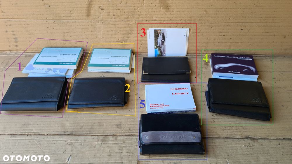 Subaru Forester SH Outback BR Legacy BH etui książka serwisowa servisowa