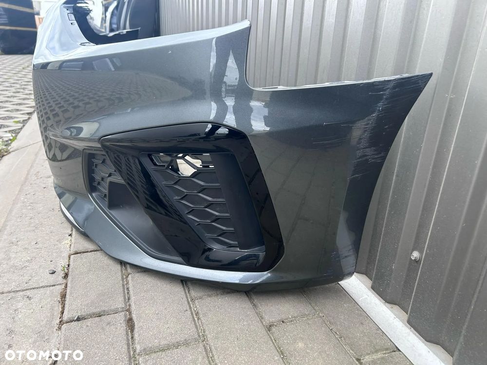 Audi A4 B9 Lift 2019- Zderzak Przedni Przód S Line Daytona Gray LZ7S 4xPDC - 6