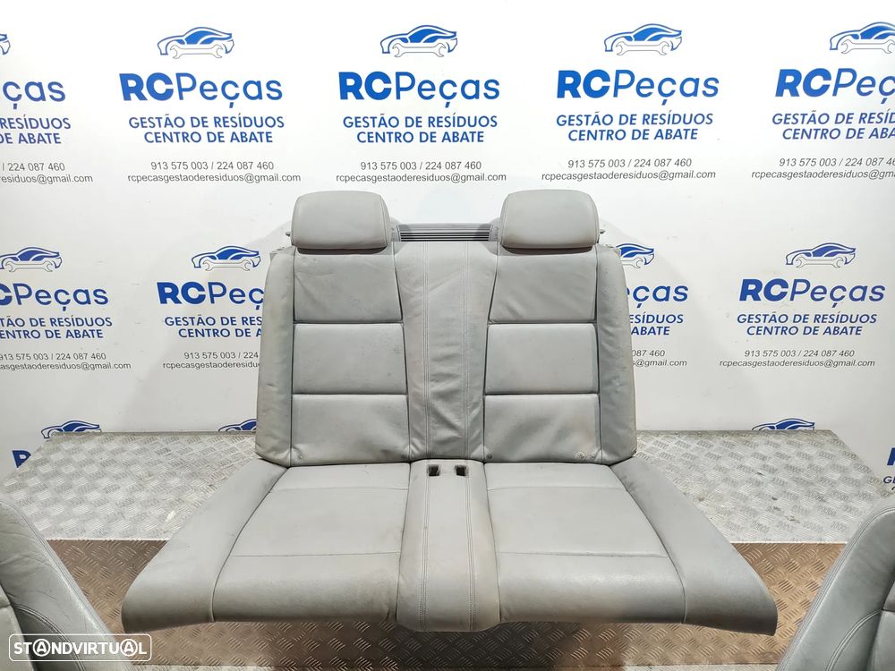 Conjunto de bancos em pele Cinzentos BMW Serie 1 E88 Cabrio Pack M - 4