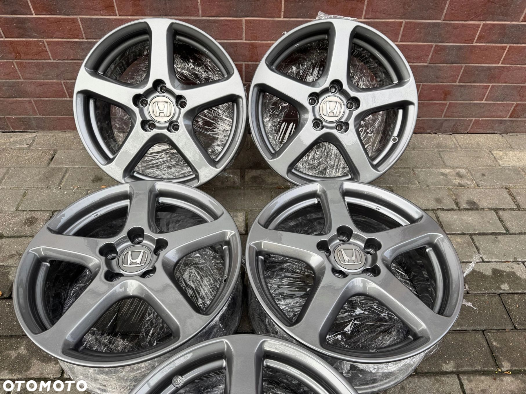 ALU FELGI 17 HONDA ACCORD TYPE S 7J ET55 ORYGINAŁ JAK NOWE 5 SZT CIVIC HRV - 2