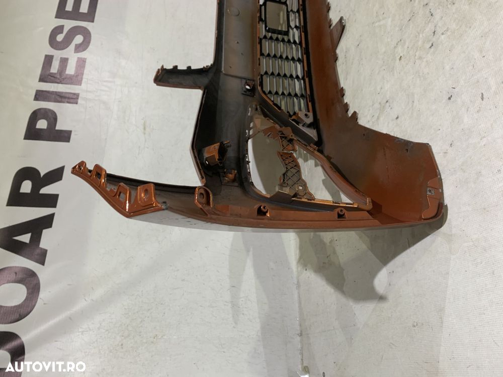 Bara fata Seat Leon 3, facelift, 2016, 2017, 2018, 2019, cod origine OE 5F0807221AB, cu gauri pentru spalatori faruri si senzori de parcare (4). - 4