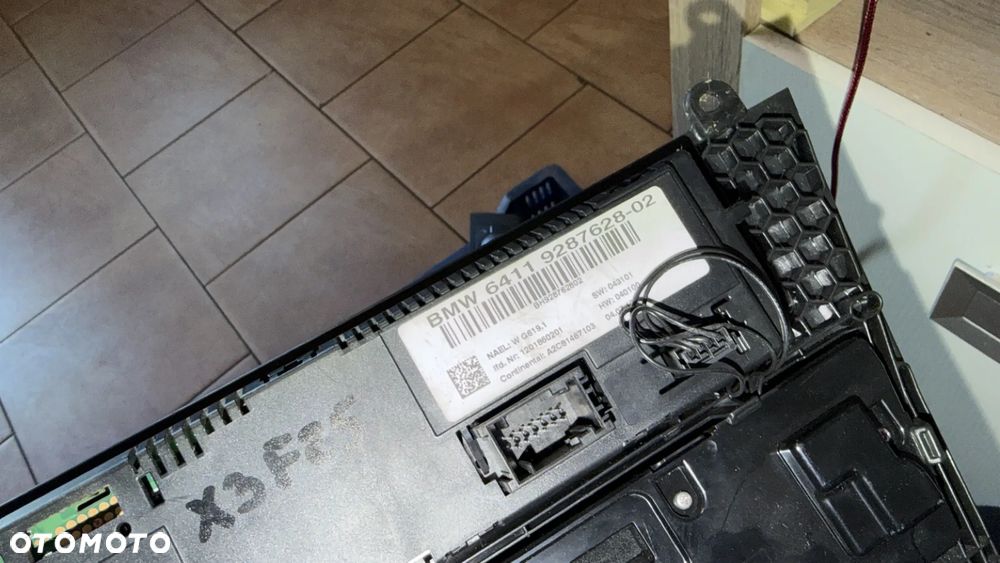 BMW X3 F25 PANEL KLIMATYZACJI 9287628 - 3
