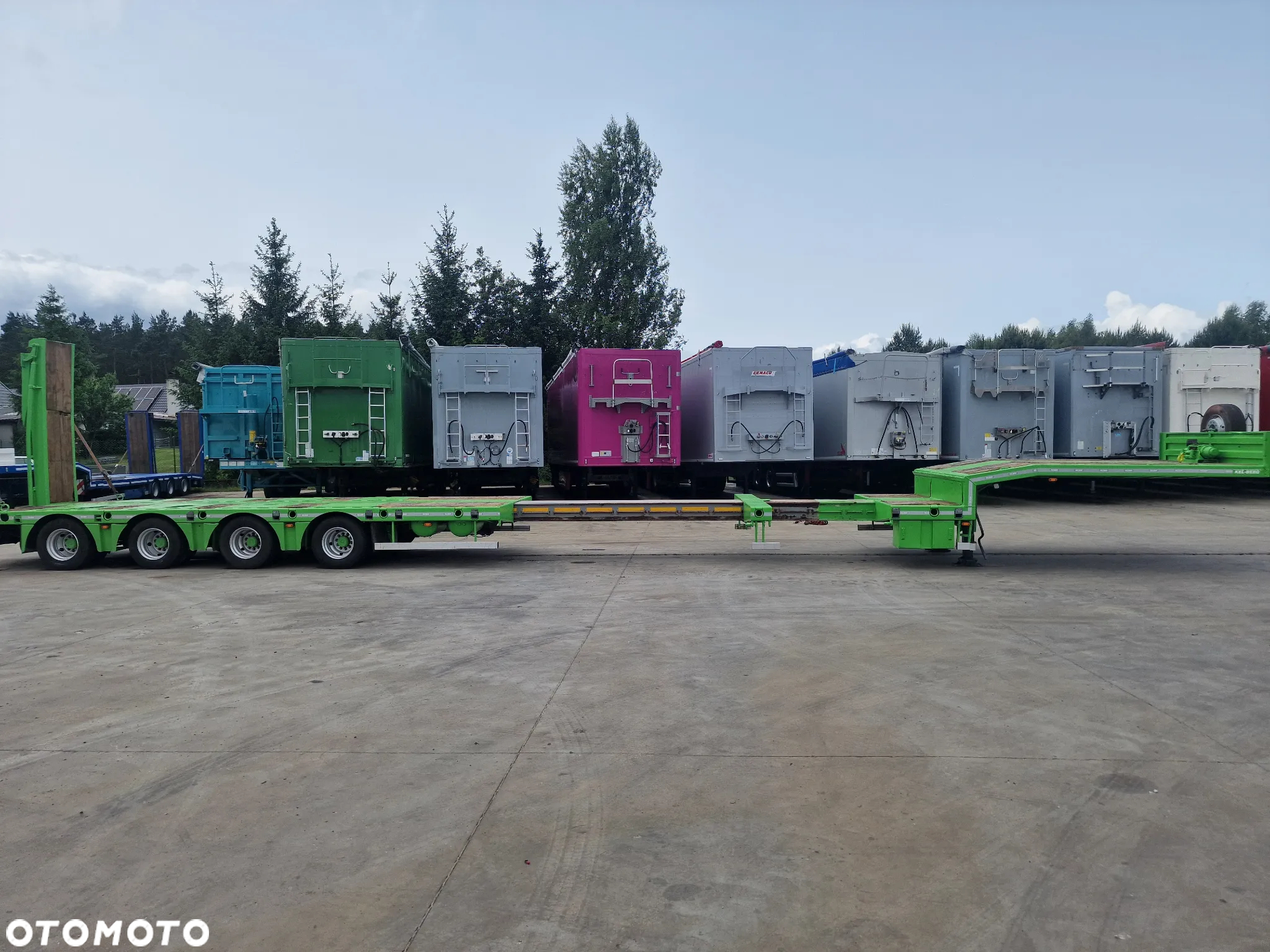 Kel-Berg Niskopodwoziowa 4-osiowa Rozciągana do 19,30 Poszerzana Najazdy Własna Hydraulika Wciągarka 58000 kg - 14