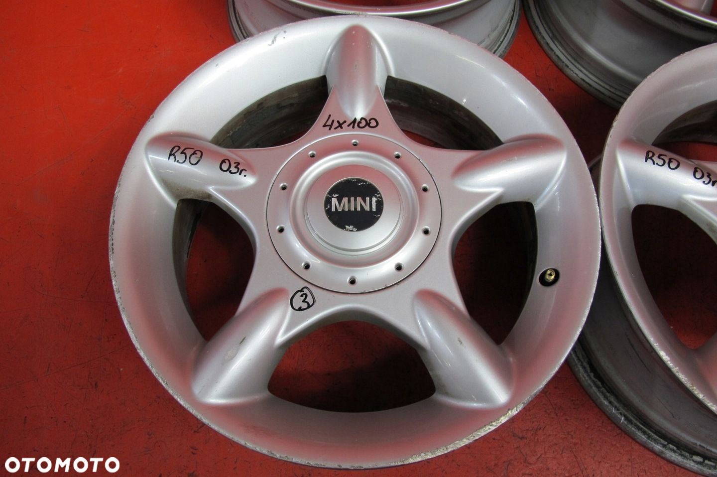 MINI ONE COOPER R50 FELGI ALUMINIOWE 16 6.5J ET48 4x100 1512348 KOMPLET - 6