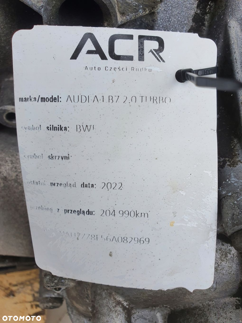Audi A4 B7 2.0 T TFSI TURBO AUTOMATYCZNA SKRZYNIA BIEGÓW automat JFN - 8