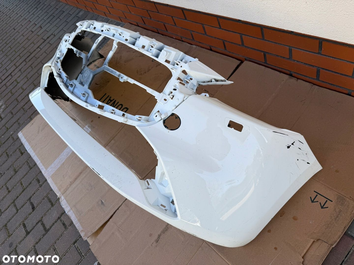 Mazda 2 Demio DJ lift 2024- zderzak przod demontaz ladny oryg bialy - 5