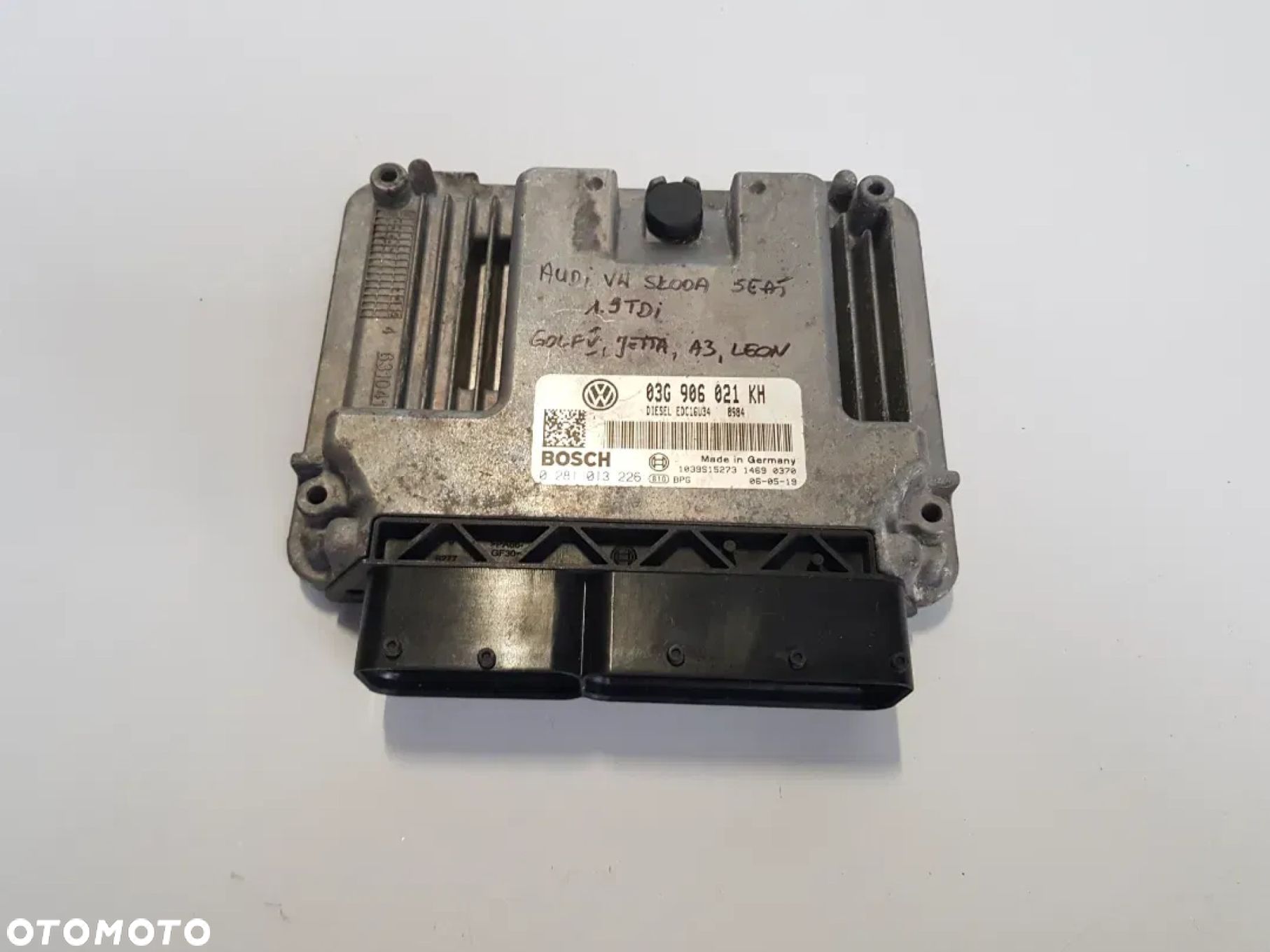 Sterownik komputer silnika Audi VW Seat Skoda 1.9 tdi Golf V jetta a3 leon 03g906021kh - 1