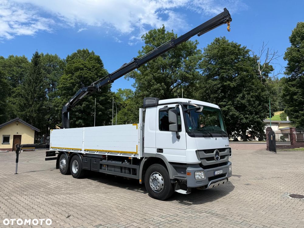 Mercedes-Benz 2641 ACTROS MP3 skrzyniowy z HDS HIAB 122 "Z", oś skrętna, pilot! - 2