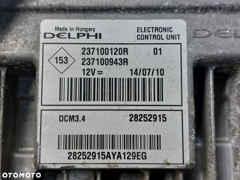 ZESTAW STARTOWY RENAULT MEGANE III 1.5 DCI 237100120R 284B61871R 284B14779R - 3