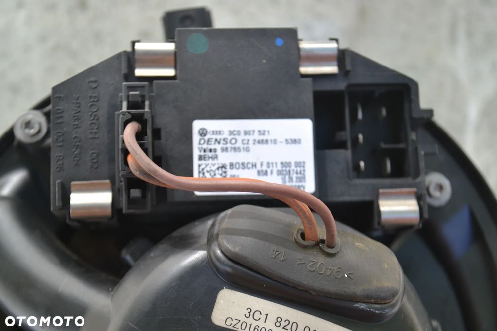VW AUDI SEAT SKODA WENTYLATOR NAWIEWU WNĘTRZA OGRZEWANIA KLIMATYZACJI 3C1820015E - 4