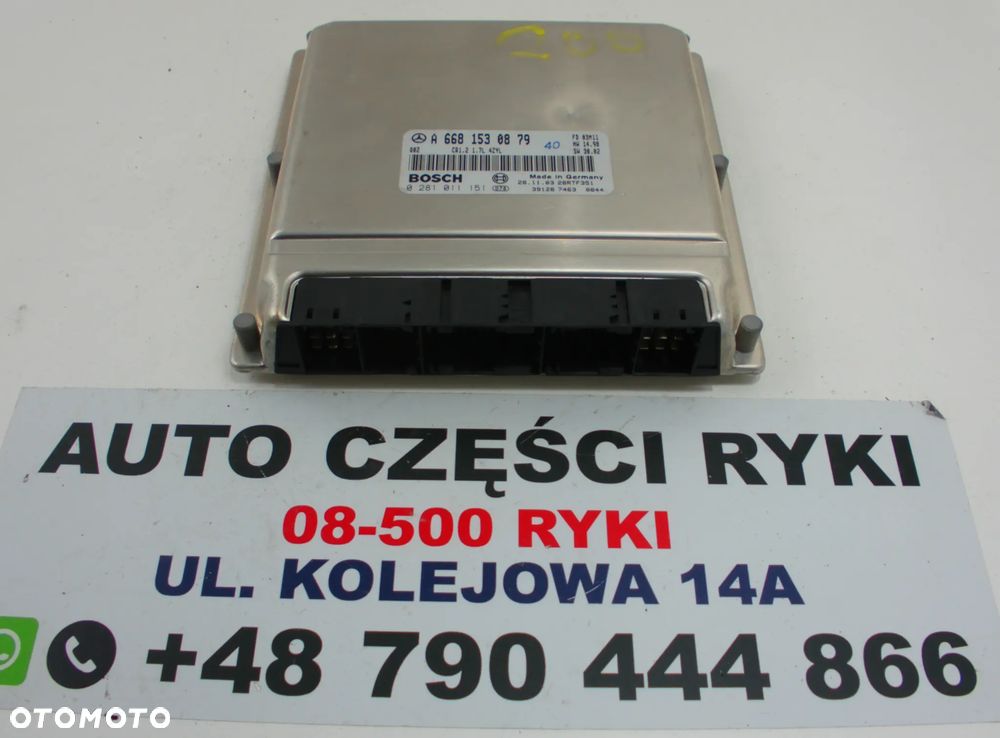 Mercedes Sterownik Silnika Komputer A 668 153 08 79 - 1