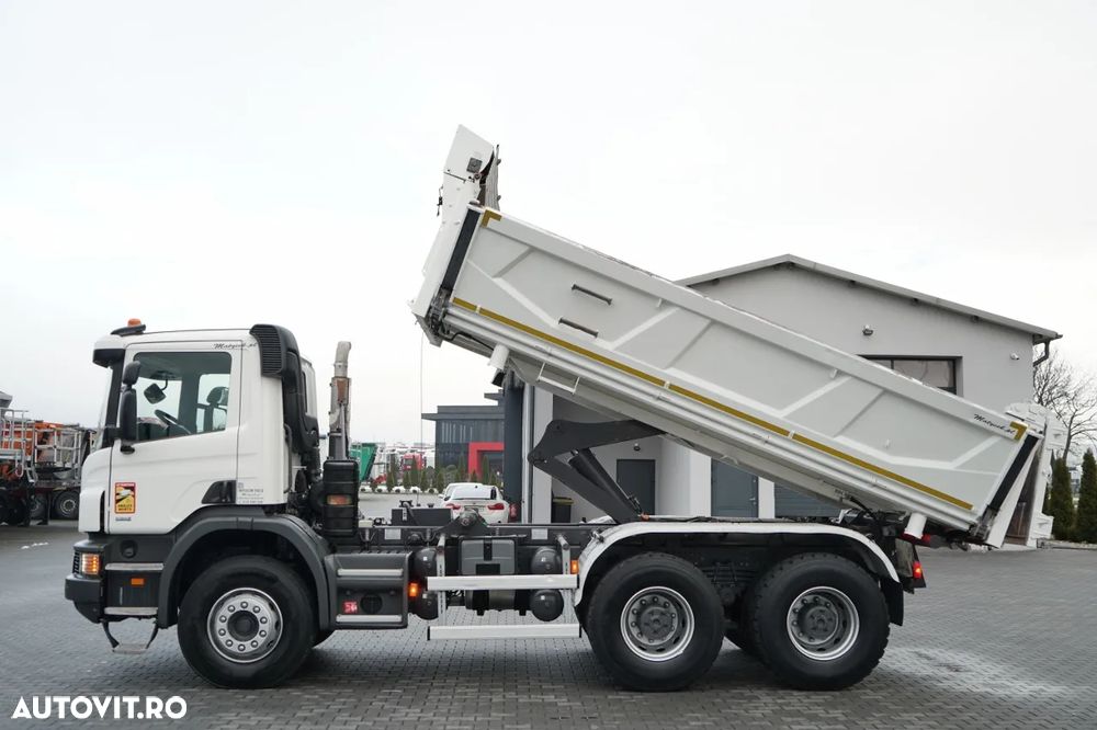 Scania P 410 / 6x4 / BASCULĂ DUBLU / HYDRODOLTA / BOARDMATIC / AUTOMATĂ / EURO 6 - 2