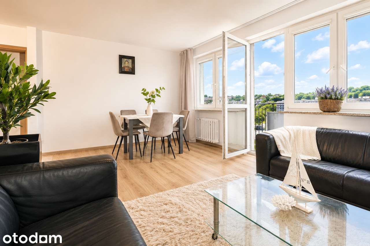 Morze na horyzoncie. Gdynia, 3 pokoje, 55 m², widok na morze