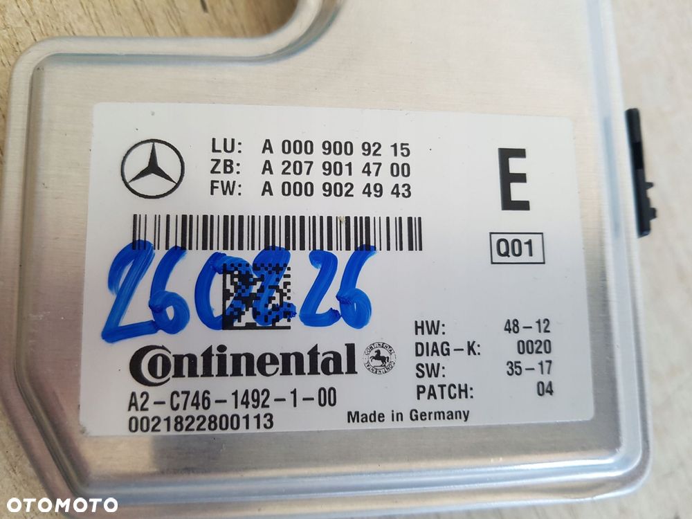 mercedes x166 w212 w218 kamera adas szyby przód a2079014700 - 4
