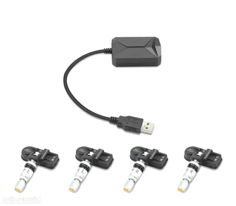 SENSORES DE PRESSÃO DOS PNEUS INTERNOS RADIOS COM ANDROID DA XTRONS - 1