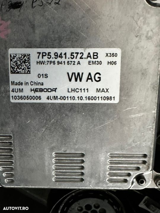 far Stanga  Dreapta faruri led adaptiv pentru Porsche Cayenne modelul 3 după 2017 modul calculator etc pret pe bucata gol - 7