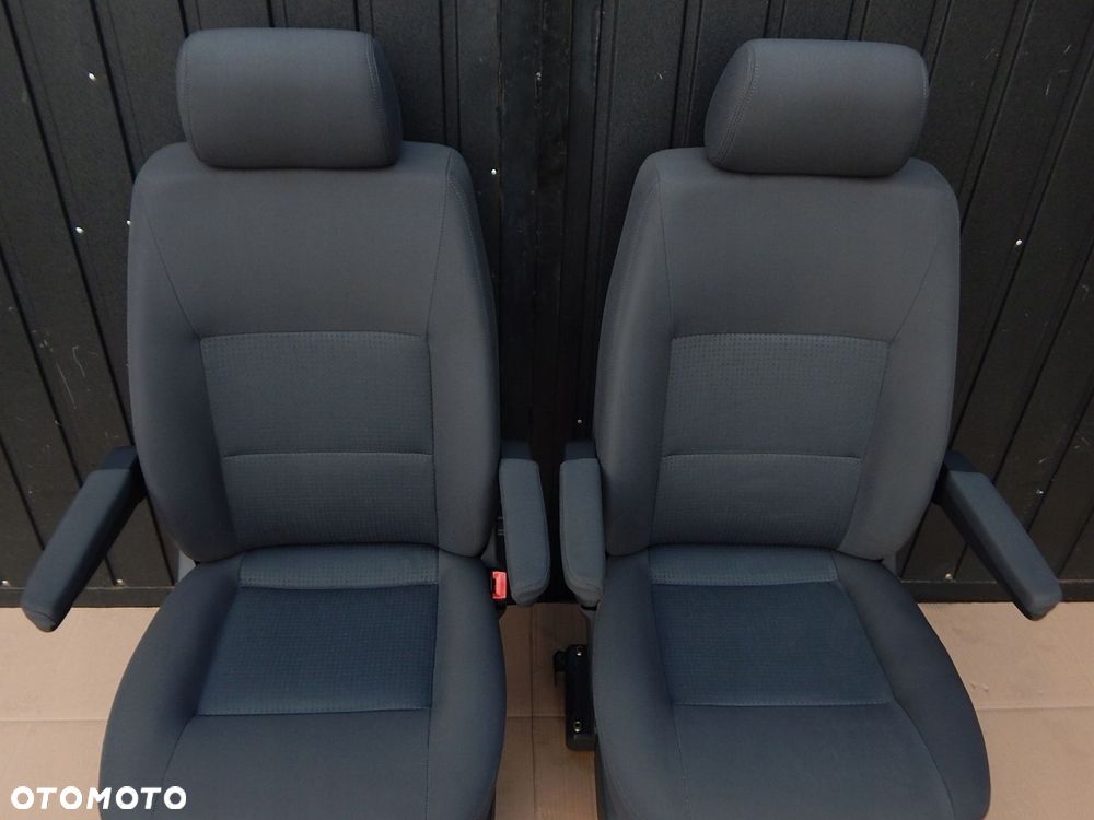 vw t5 t6 multivan fotel kierowcy pasażera prawy lewy przód komplet antracyt - 4