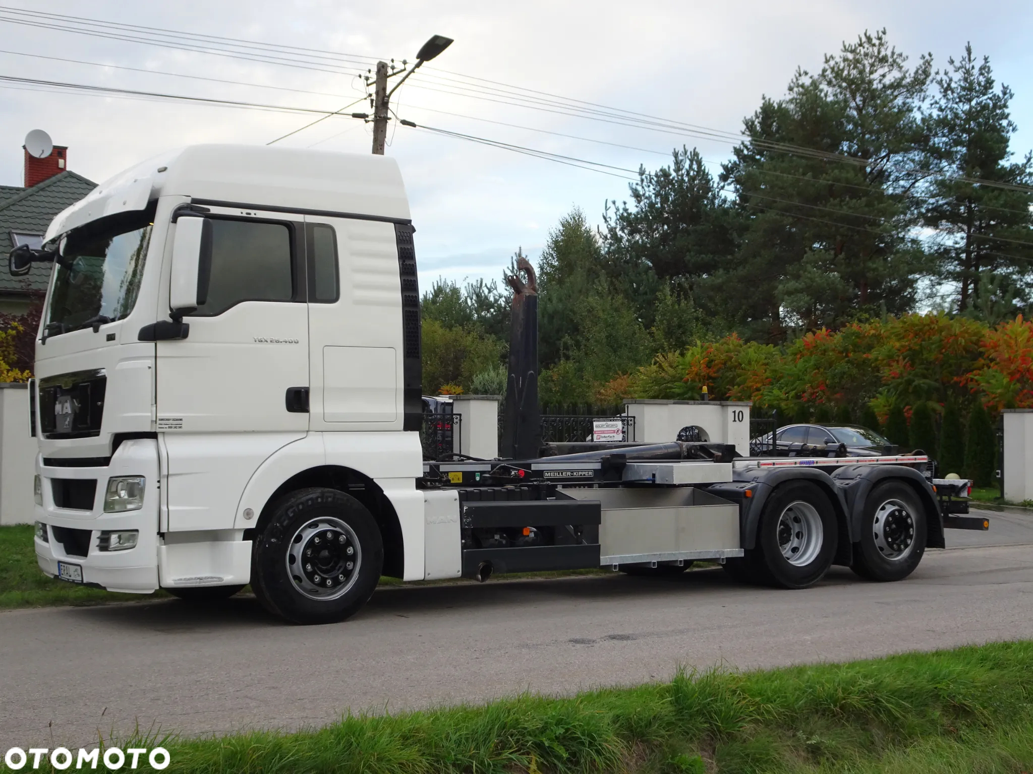 MAN TGS 26.440 6x2 hakowiec Meiller RK 20/70 idealny mały przebieg os skretna - 3