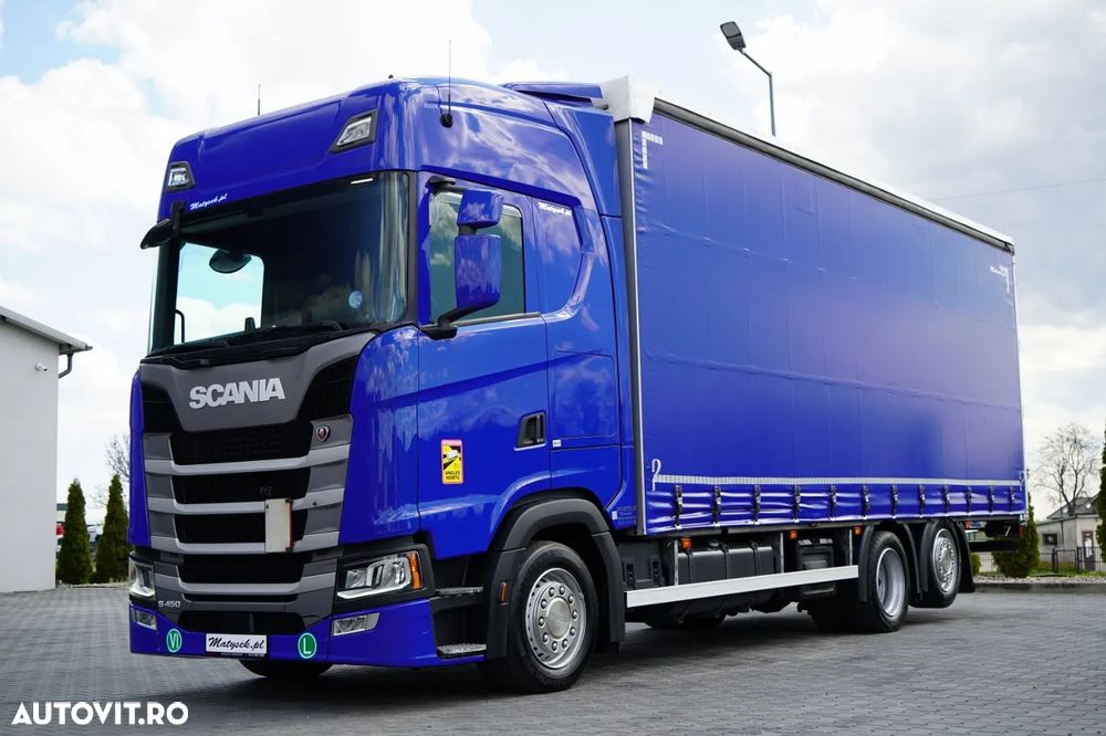 Scania S 450 / SOLO / CORTINĂ / 6x2 / ACOPERIȘ RIDICABIL / PUNȚĂ RIDICABILĂ / - 2