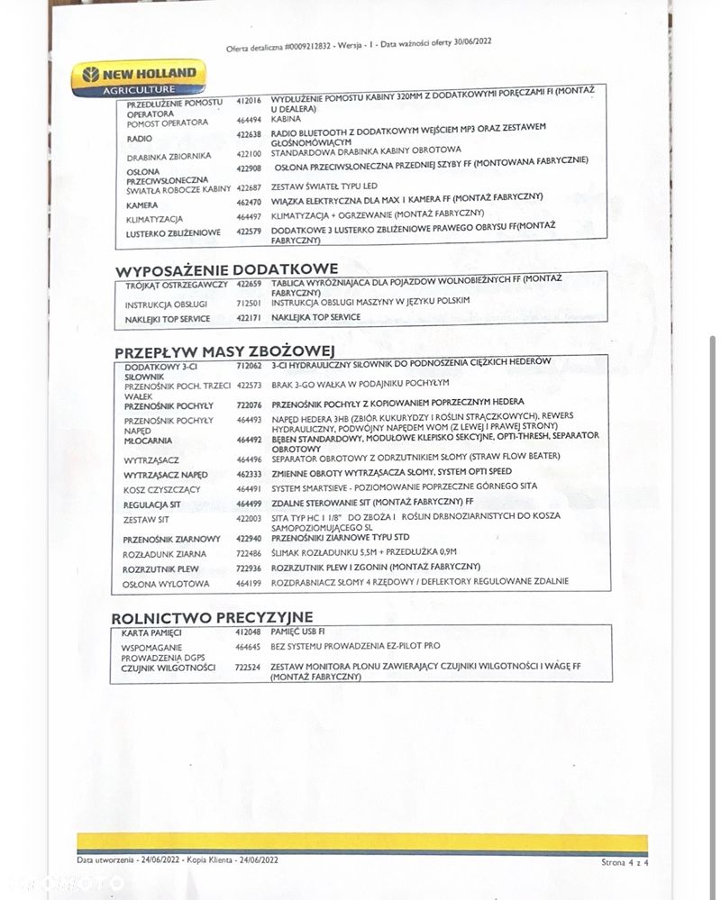 New Holland CX 6.80 - 7