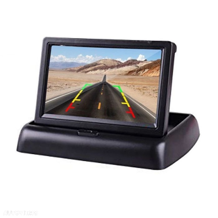 Kit 2 în 1 suport numar cu camera marsarier și monitor LCD 4.3" - 2